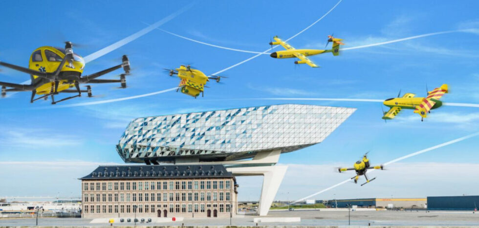 SAFIR-Med presenteert een reeks medische vliegproeven in het complexe Antwerpse luchtruim