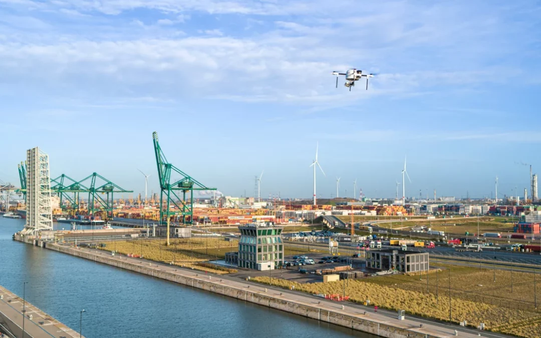 Port of Antwerp-Bruge lanceert als eerste een netwerk van autonome drones